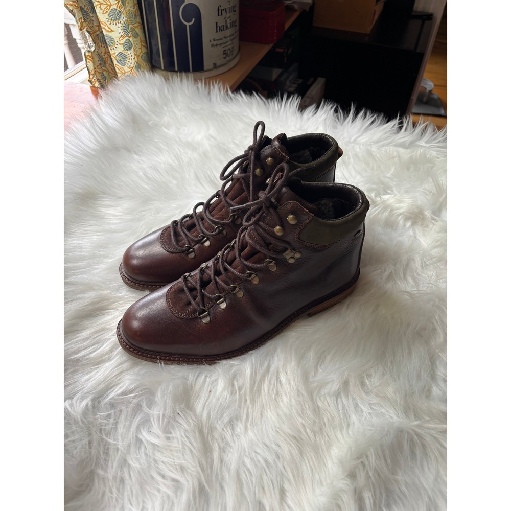 Pajar Joss Canada Boots Mens Brown Leather Waterproof Faux Fur Lined Hiking